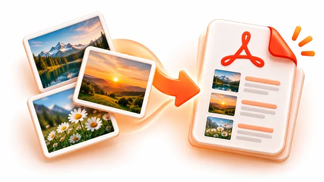 Photos being combined into a single PDF document